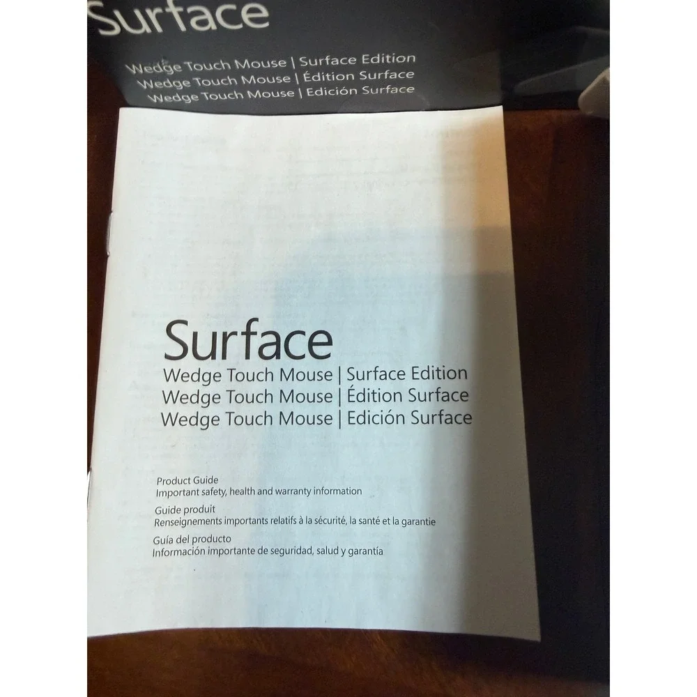 Microsoft Surface Wedge Touch Mouse Surface Edition Black Bluetooth 3LR-00004